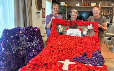 ANZAC Blanket Two Years in the Making Brings Residents Together
